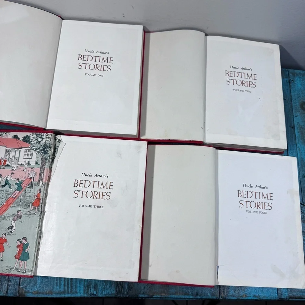 Uncle Arthur's Bedtime Stories, Vol. 1, 2, 3, 4 Vintage 1950s - Picture 14 of 16
